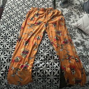 Orange Cheetos Graphic Pajama Pants
